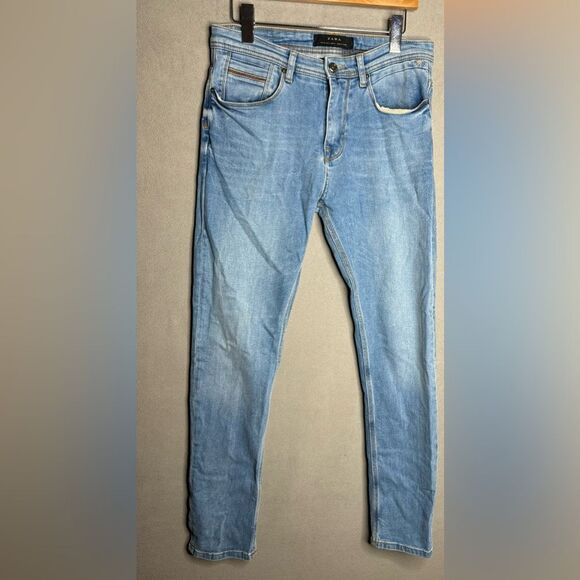 Zara Man Blue Denim Skinny Jeans Size 31 - Picture 1 of 16